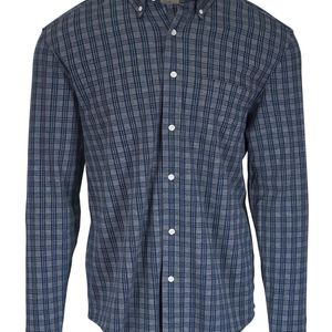 Faherty Brand Blue Button-Down Checked Shirt for men