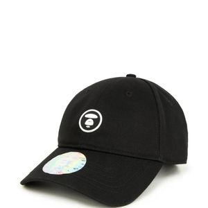 Aape By A Bathing Ape Black Moonface Logo-Patch Cap for men