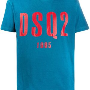 メンズ DSquared² ロゴ Tシャツ ブルー