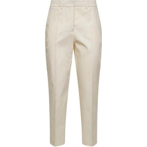 Blanca Vita Natural Belt-Loops Trousers