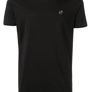 Philipp Plein T-Shirt mit Logo-Patch in Schwarz für Herren