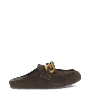 Pedro Garcia Brown Bilma Chain-Link Mules