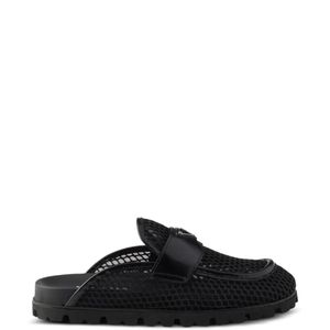 Mules Con Logo Triangular Prada de color Negro