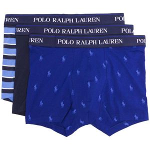 Lot de trois boxers à logo Polo Ralph Lauren pour homme en coloris Bleu