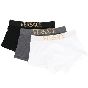 Pack de trois boxers Versace pour homme en coloris Noir