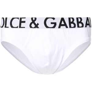 Boxer à bande logo Dolce & Gabbana pour homme en coloris Blanc
