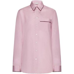 Pierre Louis Mascia Pink Rig3 Pinstripe-Print Shirt