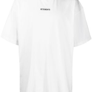 Camiseta con logo estampado Vetements de color Blanco
