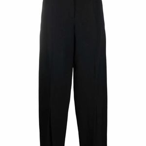 J.W. Anderson Black Split-Hem Wide-Leg Trousers
