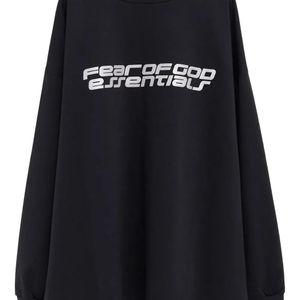 Fear Of God Black Long-Sleeve T-Shirt With Bold Logo Detailing for men