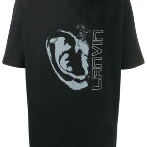 メンズ Lanvin ロゴ Tシャツ ブラック