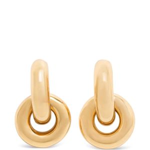 DKNY Metallic Alani Interlocking Hoop Earrings