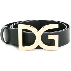 Cinturón con hebilla DG Dolce & Gabbana de hombre de color Negro