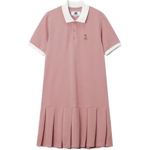 Chocoolate Pink Pleated Detail Dress