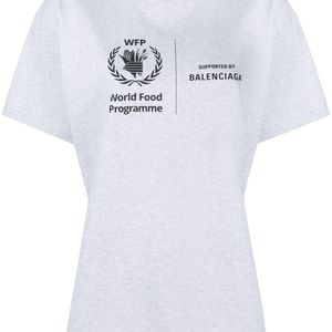 Balenciaga Wfp プリント Tシャツ グレー