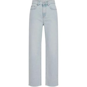 Liviana Conti Blue Pantalon À Coupe Droite