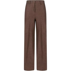 Incotex Brown Button Tailored Trousers