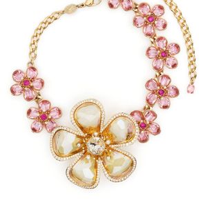 Swarovski Pink Florere Crystal-embellished Choker Necklace