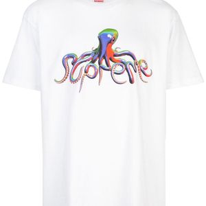 T-shirt con stampa di Supreme in Bianco da Uomo