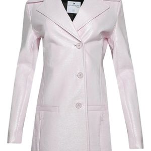 Courreges White Heritage Vinyl Faux Leather Coat