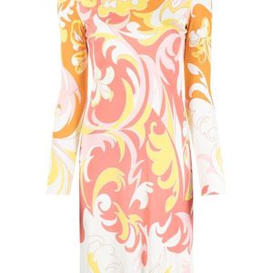 Emilio Pucci Lily ベルテッド ドレス オレンジ