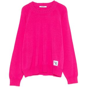 Pull À Patch Logo Vivetta en coloris Rose