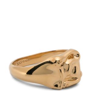 Maria Black Natural Rabbit Mini Signet Ring