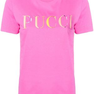 Emilio Pucci ロゴプリント Tシャツ ピンク