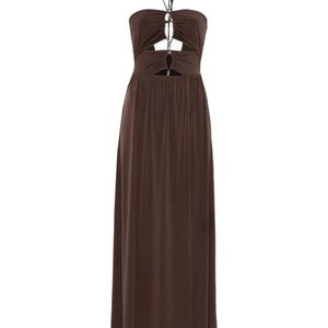 Ba&sh Brown Jea Midi Dress