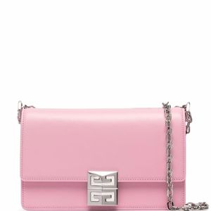 Borsa 4G Piccola In Pelle Box Rosa Con Catena di Givenchy