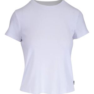 AG Jeans White Round-Neck T-Shirt