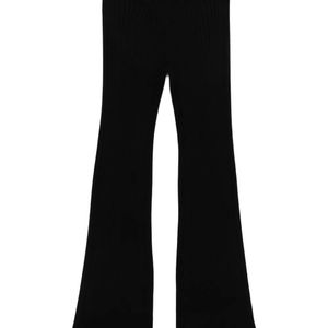 Rabanne Black Ribbed Trousers