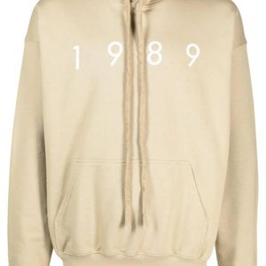 1989 STUDIO Natural Logo-Print Cotton Hoodie for men