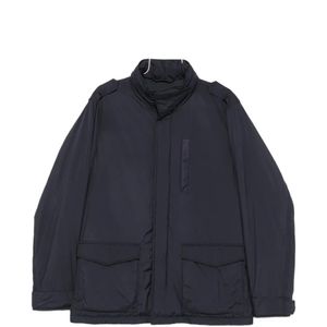 Herno Blue High-Neck Field Jacket for men