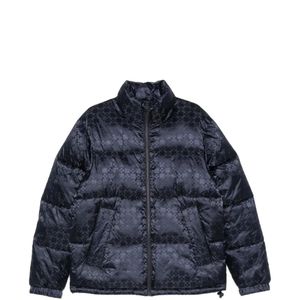 Sandro Blue Water-Repellent Cross-Motif Puffer Jacket for men