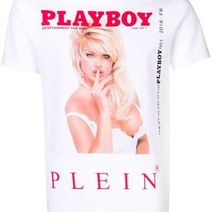 メンズ Philipp Plein X Playboy Tシャツ ホワイト