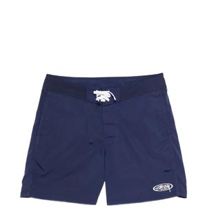 Stussy Blue Logo-Embroidered Swim Shorts for men