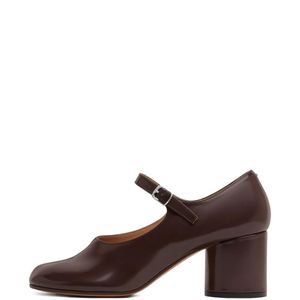 Maison Margiela Brown Tabi Mary-Jane Pumps
