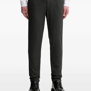 Les Deux Black Button-Fastening Tailored Trousers for men