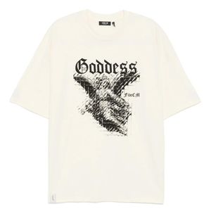 FIVE CM White Graphic-Print T-Shirt for men