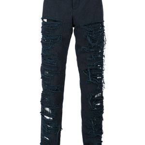 Pantalones con efecto envejecido Hood By Air de hombre de color Azul