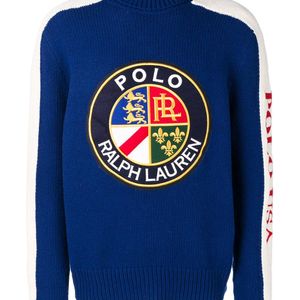 メンズ Polo Ralph Lauren ロゴパッチ セーター ブルー