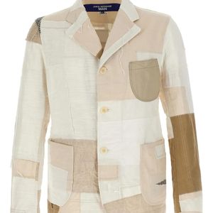 Junya Watanabe White Patchwork Blazer for men