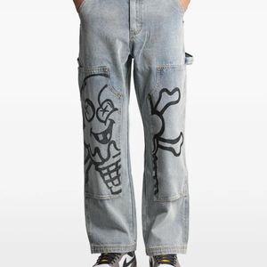 ICECREAM Blue Cones & Bones Jeans for men