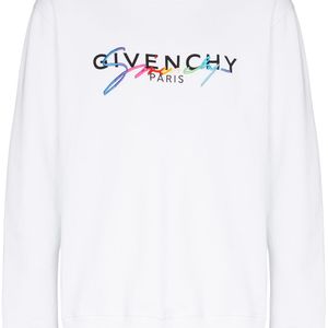 Givenchy Sweater Met Geborduurd Logo in het Wit voor heren