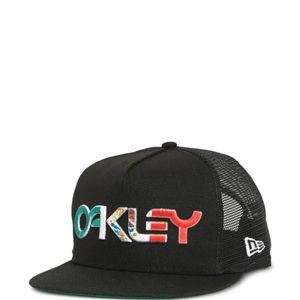 Oakley Black Sublimated Flag Snap-Back Cap