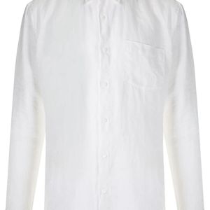 メンズ Osklen ポケット ロングスリーブシャツ ホワイト