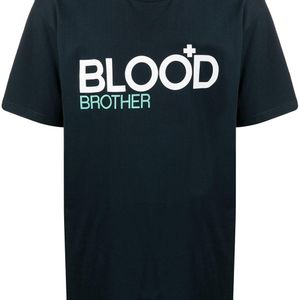 メンズ Blood Brother Trademark Tシャツ ブルー