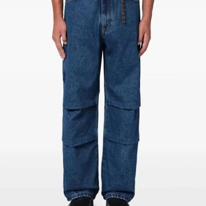 DARKPARK Blue Cross-Waist Jeans for men