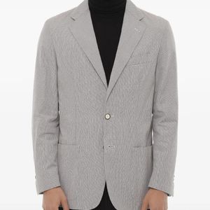 Corneliani Gray Single-Breasted Jacket for men